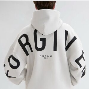 GLO Forgiven Men’s Hoodie Sweatshirt Gods Love Overcomes Christian 2XL